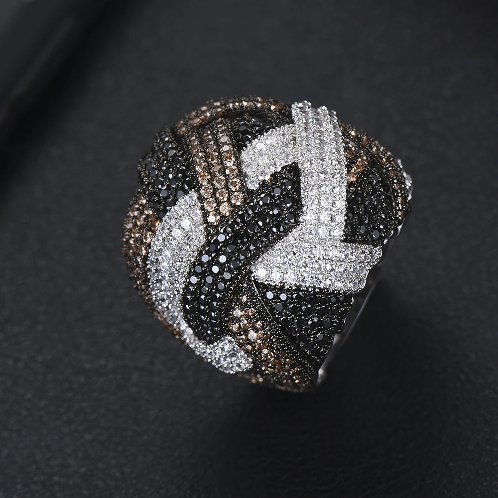 Женское кольцо с кубическим цирконием anillos mujer романтичное для помолвки
