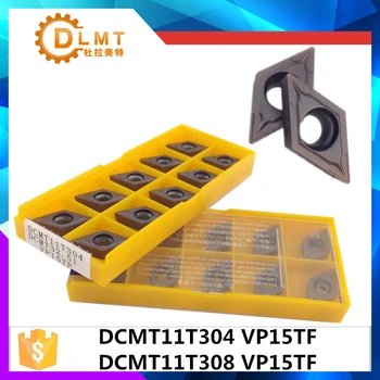 

20Pcs DCMT11T304 VP15TF DCMT11T308 VP15TF Internal Turning Tools Carbide inserts Cutting Tool CNC Tools Lathe tools Lathe cutter