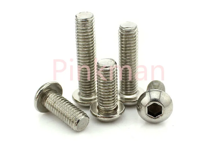 100 pcs M4x35mm Button Head Drive Hexagon Socket Cap Screw_stainless steel |
