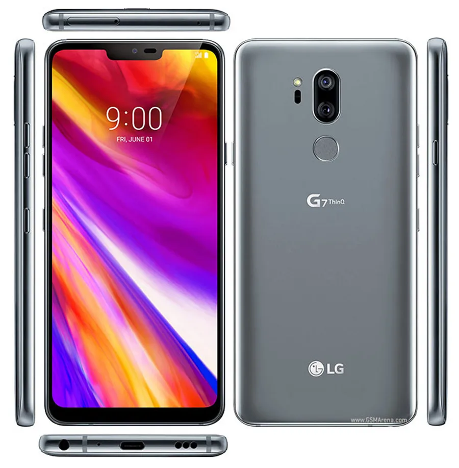 LG G7 ThinQ G710N ОЗУ 4 Гб ПЗУ 64 Гб разблокированный LTE Android Восьмиядерный 6," 3 камера Snapdragon 845 NFC сотовый телефон