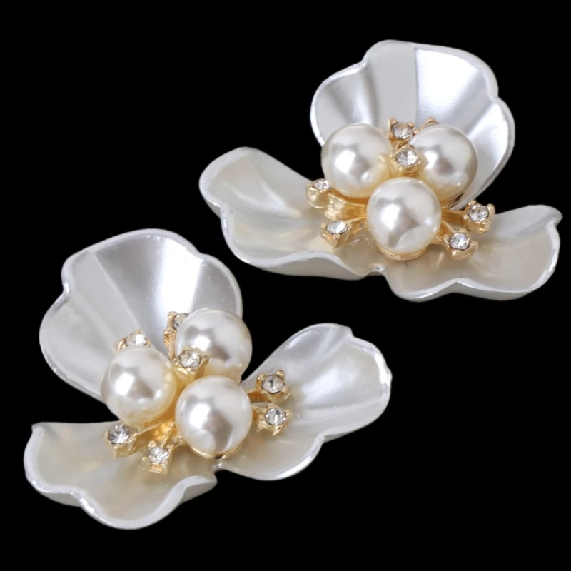 EYKOSI 2Pcs DIY Embroidered Sequins Beads Decorative Accessory Cloth Patch Shoe Clips 4cm EYKOSI 2Pcs DIY Embroidered Sequins Beads Decorative Accessory Cloth Patch Shoe Clips 4cm