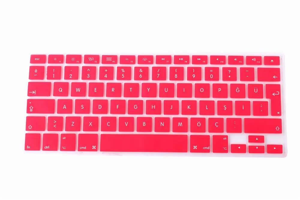 Turkish Letters Keyboard Protector for Macbook Air Pro Retina 13" 15" 17" Laptop Skin Covers for Mac book 13 15 EU Euro Version