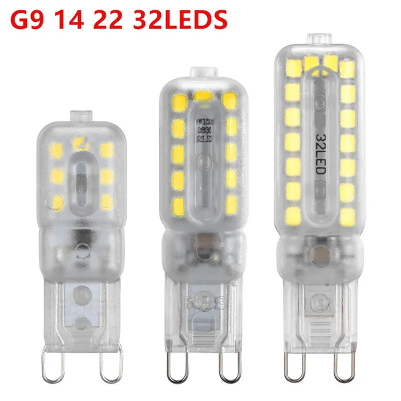 G9 Led Bulb Light 220V Led g9 bulb 14 22 32 LEDs SMD 2835 Spotlight For