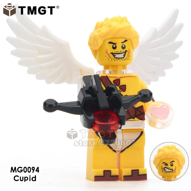 

TMGT Single Sale Pumping Hiker Snowman Vampire Crook Freakazoid Little Devil Cupid Building Blocks Set Model Kits Bricks