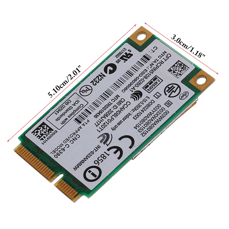 Intel 533AN_MMW WIFI 5300 карта для Lenovo ThinkPad X200 X301 T400 W500 горячая Распродажа C26|wifi card|intel wifi