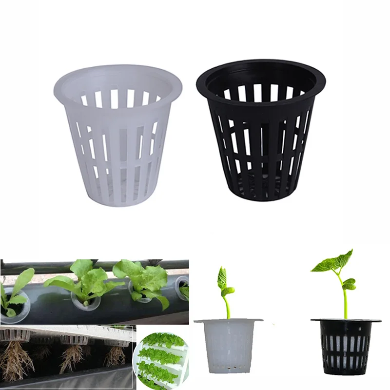 Garden Plant Grow Vegetable Cloning Seed Germinate Nursery Pots Mesh Pot Net Cup Basket Hydroponic System 1pc