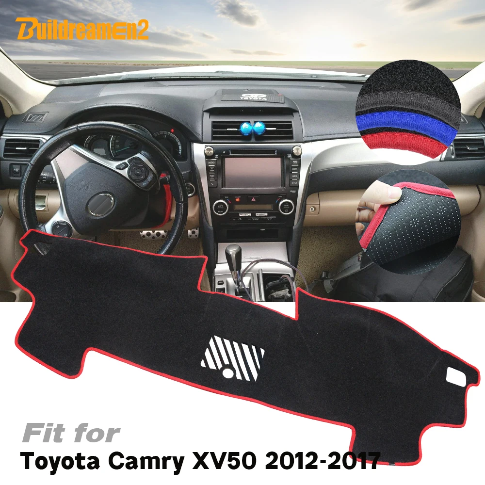 

For Toyota Camry XV50 2012-2017 Car Dashboard Avoid Light Pad Cover Desk Instrument Platform Back Anti-Slip Silicone Mat