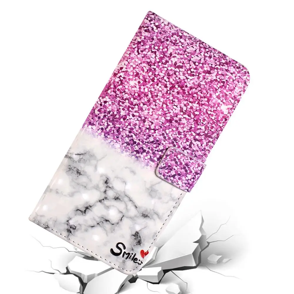 

For Samsung Galaxy A3 A5 2017 A6 A7 A8 Plus Case Fashion Colorful Marble Wallet Leather Case Flip Stand Mobile Phone Bag
