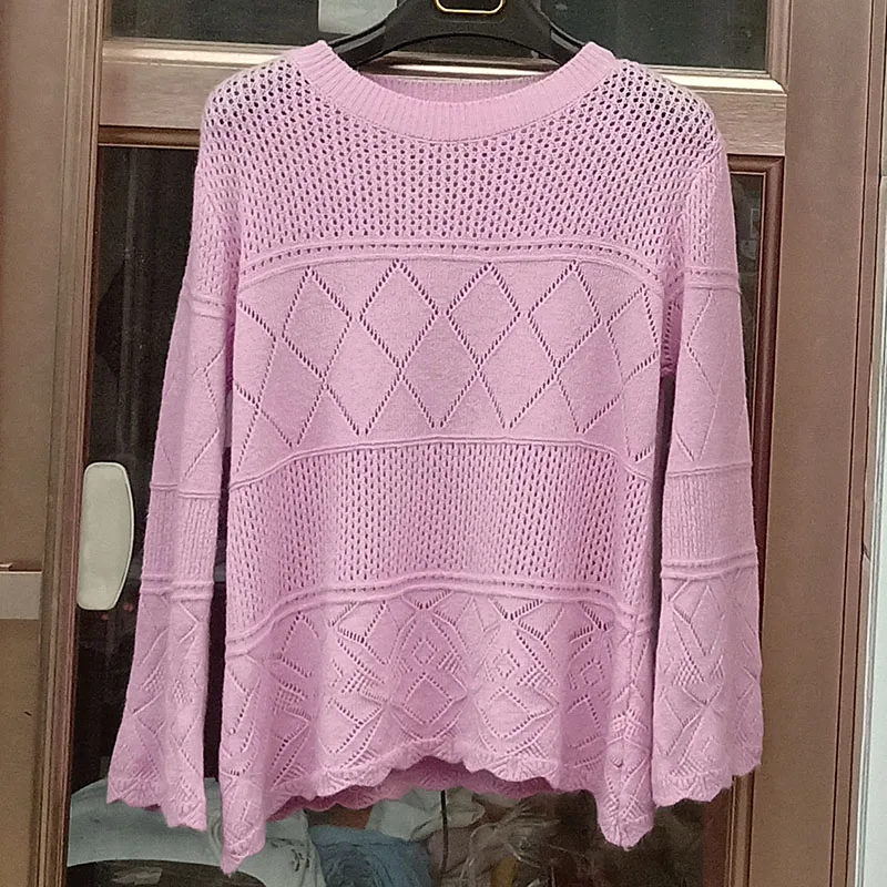 Модный летний пуловер, топы, тонкий женский свитер, милые свитера с коротким рукавом для девушек, Женский вязаный джемпер
