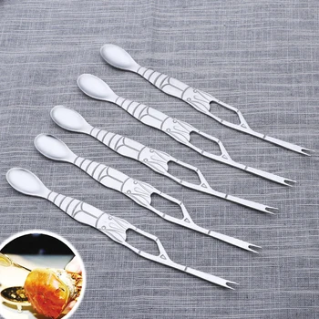

Forks Picks Pincers Lobster Crab Needles Restaurant Salad Forks Multi-Functions Christmas Seafood Tools Party Tableware 5pcs/set