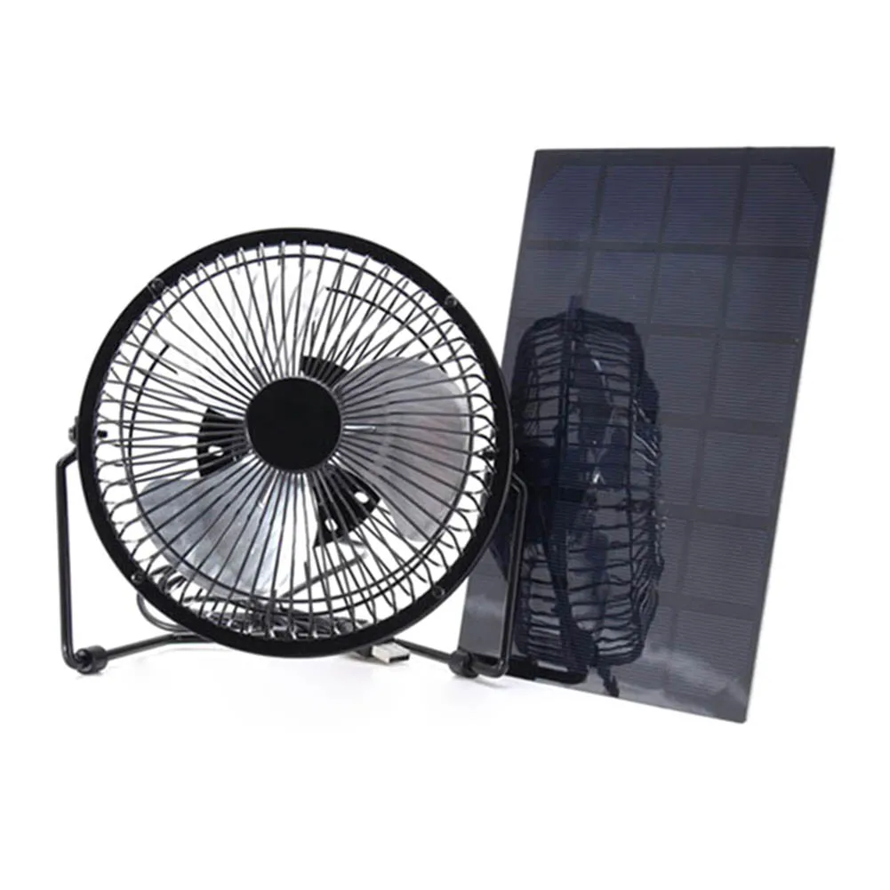 

Solar Panel Powered Fan 5.2W Mini USB Portable Fan Solar Power Phone Charger for Outdoor SMN88