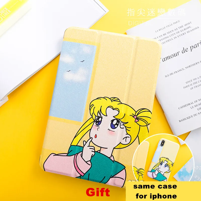 Pillow Girl Magnet Flip Cover For iPad Pro 9.7" 10.5 12.9