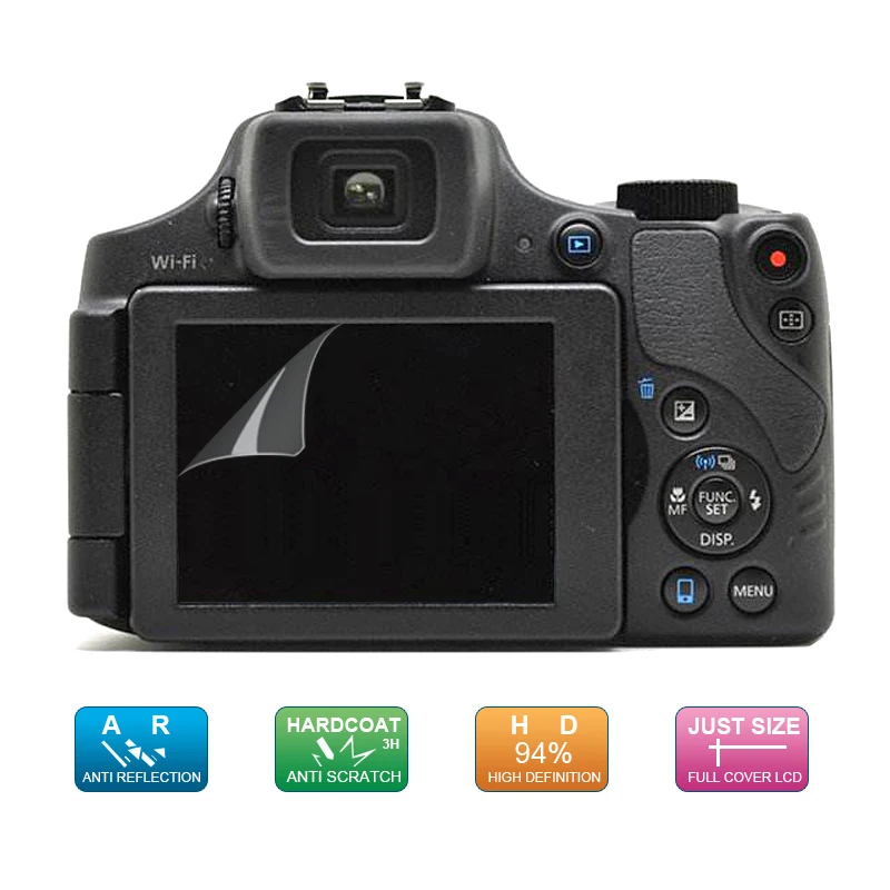 (6 Pcs, 3 Pack) Protezione Dello Schermo Della Pellicola A Cristalli Liquidi Di Trasporto Display Protector Per Canon Powershot Sx60 Sx70 Hs/Sx60Hs Sx