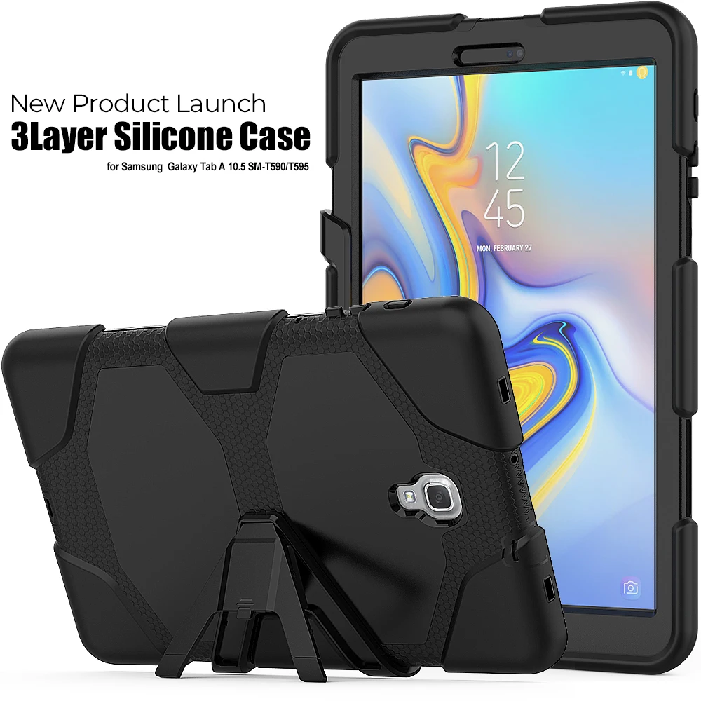 Для Samsung Galaxy Tab A A2 10 5 дюйма 2018 SM T590 T595 T597 детский силиконовый чехол противоударный