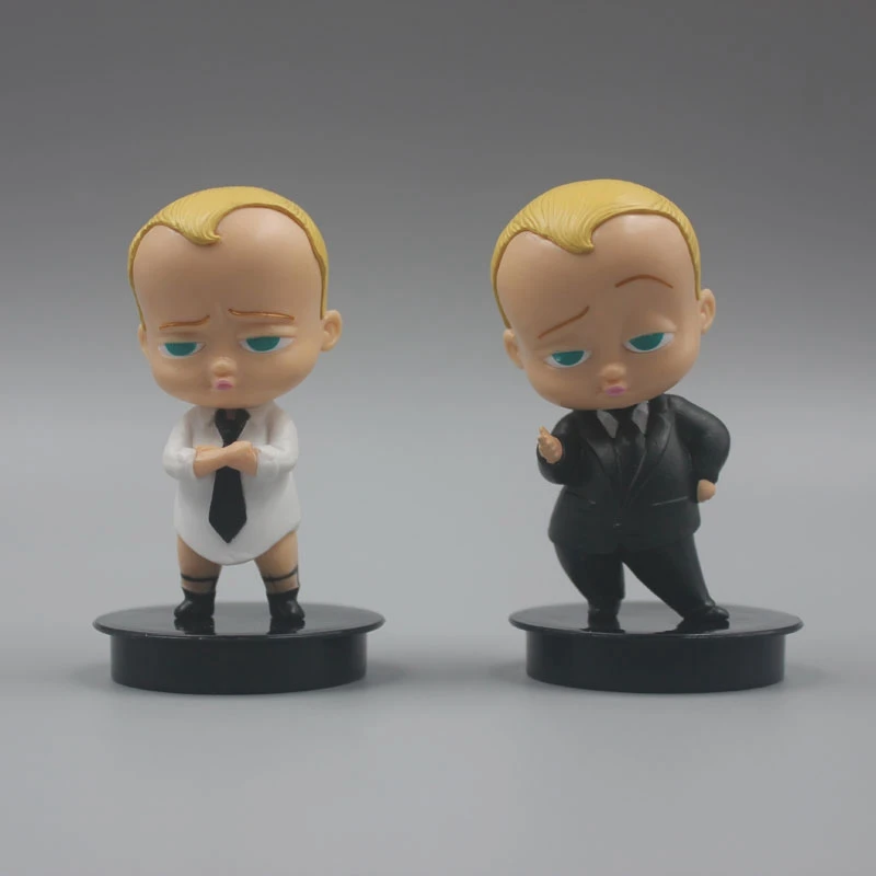 

3pcs The Boss Baby Cinema Movie Figure Cup Topper Toy Brinquedos Figurals Collection Model Gift