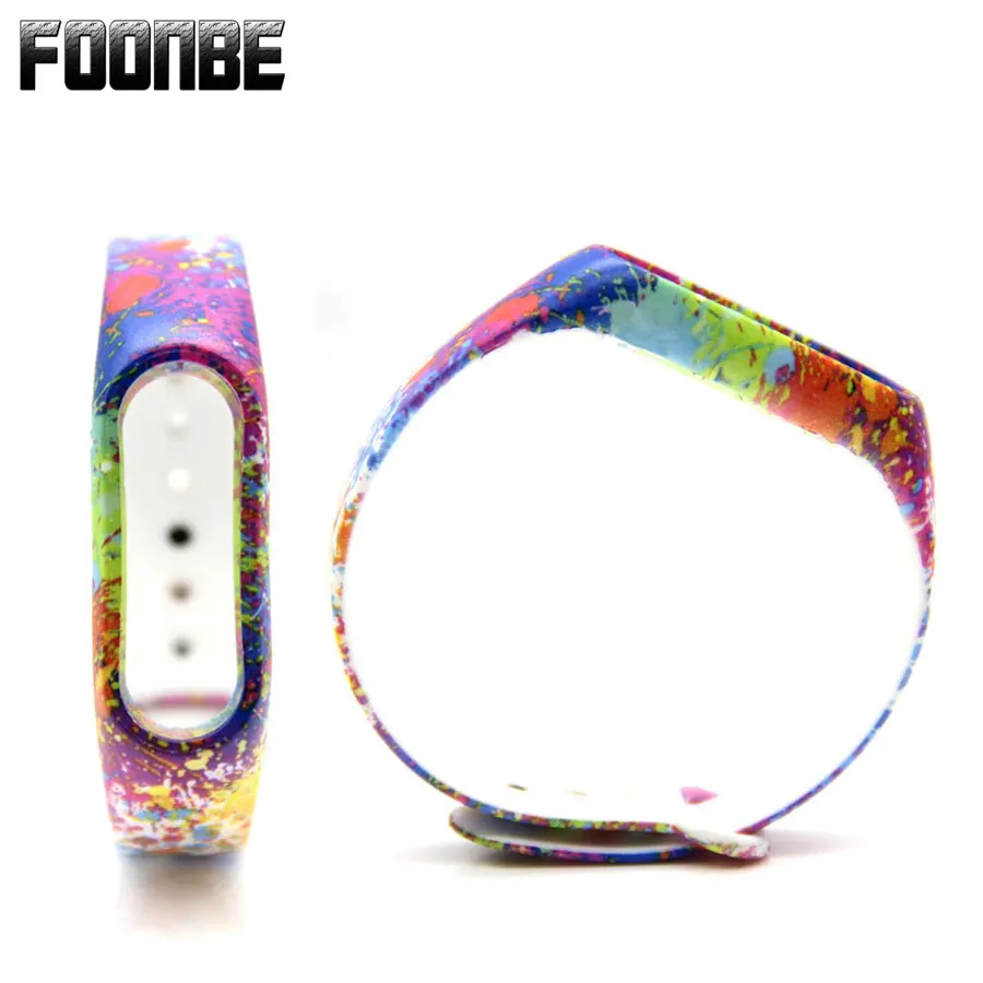 

Colorful Galaxy Strap for Xiaomi 2 For Mi Band 2 Strap Smart Wristband Silicone Belt for Miband 2 Bracelet Replacement Band