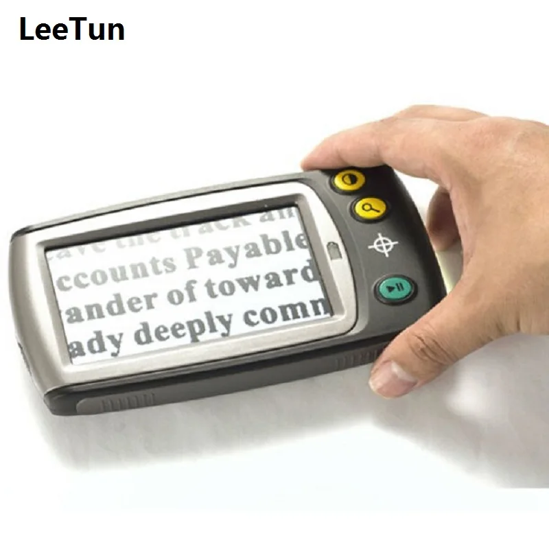 

6-25X Portable Electronic Digital Video Magnifier 4.3 inch Screen Low Vision Aid for Older Reading Checking Research Magnifier