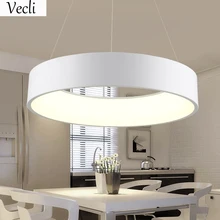 Lámpara led redonda de 45cm para restaurante, salón, hotel, oficina, comedor, candelabro de habitación, lámpara colgante para el hogar