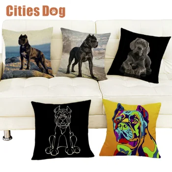 

christmas decorations for home pillows cushion cover Cane Corso dog Pillowcase dakimakura almofada Animal sofa almofadas cojine