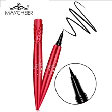 Бренд MAYCHEER черный водонепроницаемый Быстросохнущий жидкий карандаш для подводки глаз макияж не halo окрашивание Стойкая подводка для глаз