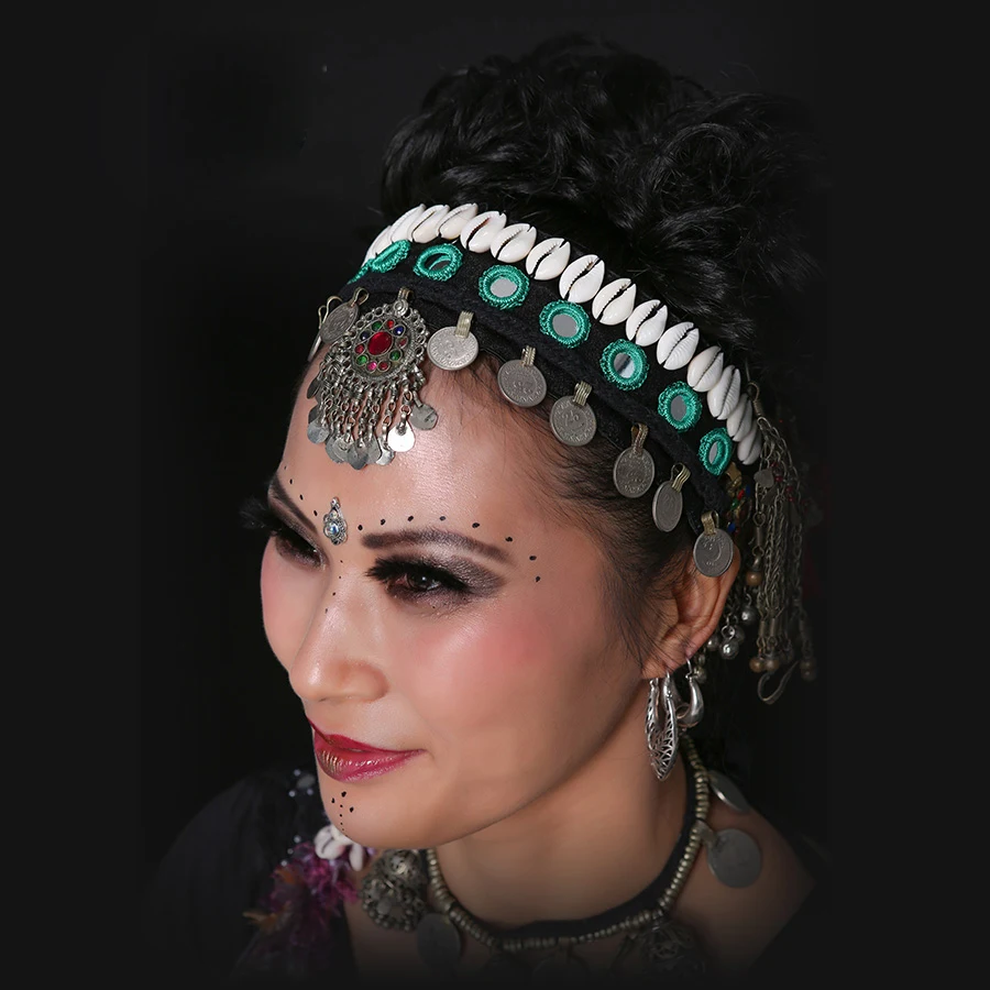 

2017 New Arrival ATS Tribal Belly Dance Accessories Gypsy Head Chains Dance Headbands National Jewelry Women Headpiece