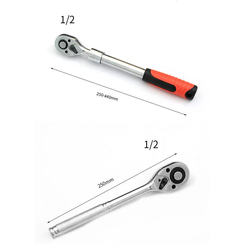 1 шт. 1/" 3/8" 1/" двухсторонний Быстрый Трещоточный ключ Отвертка стержень Быстрый торцевой ключ инструменты красный 24 72 зубьев ремонт автомобиля