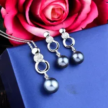 SINLEERY женский свадебный Модный комплект ювелирных изделий из искусственного жемчуга, ожерелье, серьги, набор свадебных аксессуаров TZ056