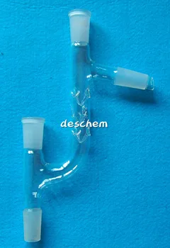 

24/40,60mm,Four Way Glass Vigreux Distillation Head,Lab Chemistry Glassware