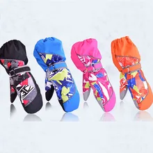 Зимние Детские уличные спортивные лыжные перчатки, детские дышащие камуфляжные перчатки для сноуборда, зимние теплые водонепроницаемые зимние перчатки