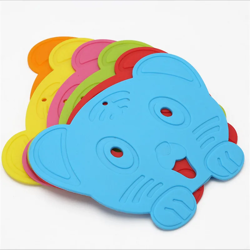 1 шт. силиконовый коврик в виде мультяшных животных тигра|kitchen pad|silicone placematstable mat |