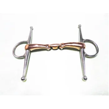 

Full Cheek Copper Mouthpiece Snaffle Horse Bit Equestrain 135mm