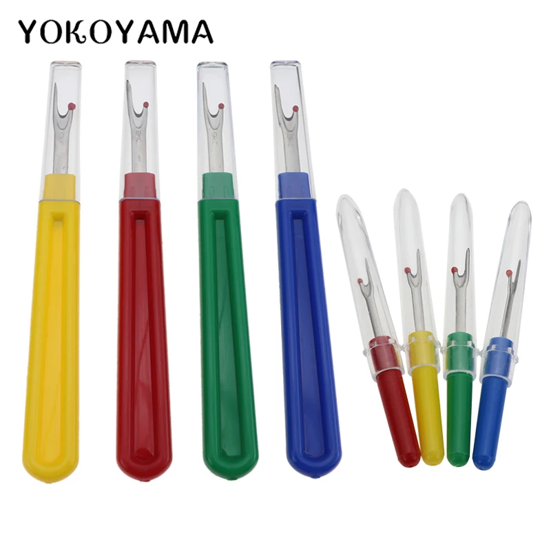 

YOKOYAMA 4PCS Cross-Stitch Tools Seam Ripper Take Out Stitches Device Sewing Accessories Thread Cutter Small Big Size 4 Colors