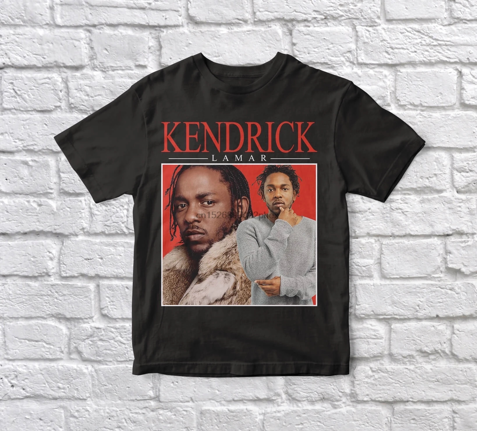 

Kendrick Lamar 90s Vintage Unisex Black Tshirt men t shirt