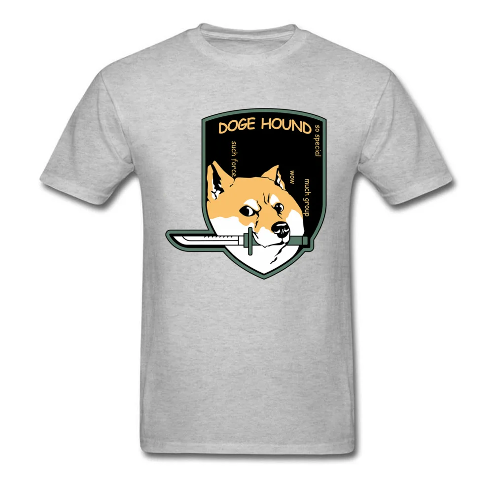 Gift dogehound 8724 Custom Short Sleeve VALENTINE DAY Tops Shirt Dominant O Neck 100% Cotton Tee Shirt Mens T-shirts dogehound 8724 grey