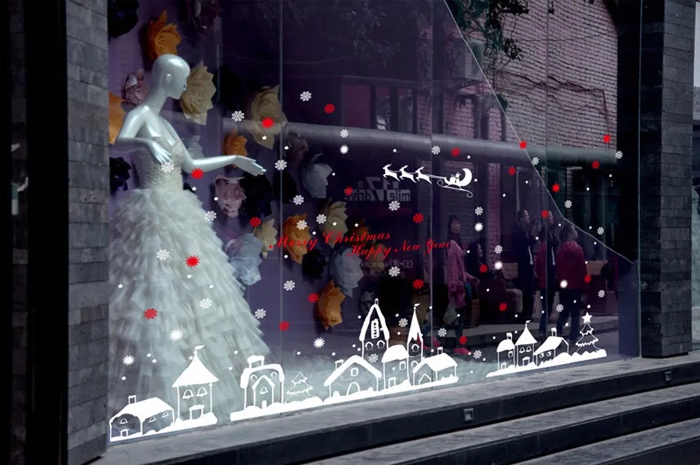 3D-Wall-Sticker-DIY-Home-Decor-New-Snow-Town-Christmas-Decorations-Window-Glass-Decorative-Happy-New-Year-Removable-Wall-Sticker-HG0235 (3)