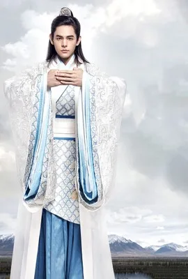 Белый и черный 2 вида конструкций вышивка Qin Dynasty Hanfu Мужской Детский костюм ученого для ТВ Игры отсутствует красота