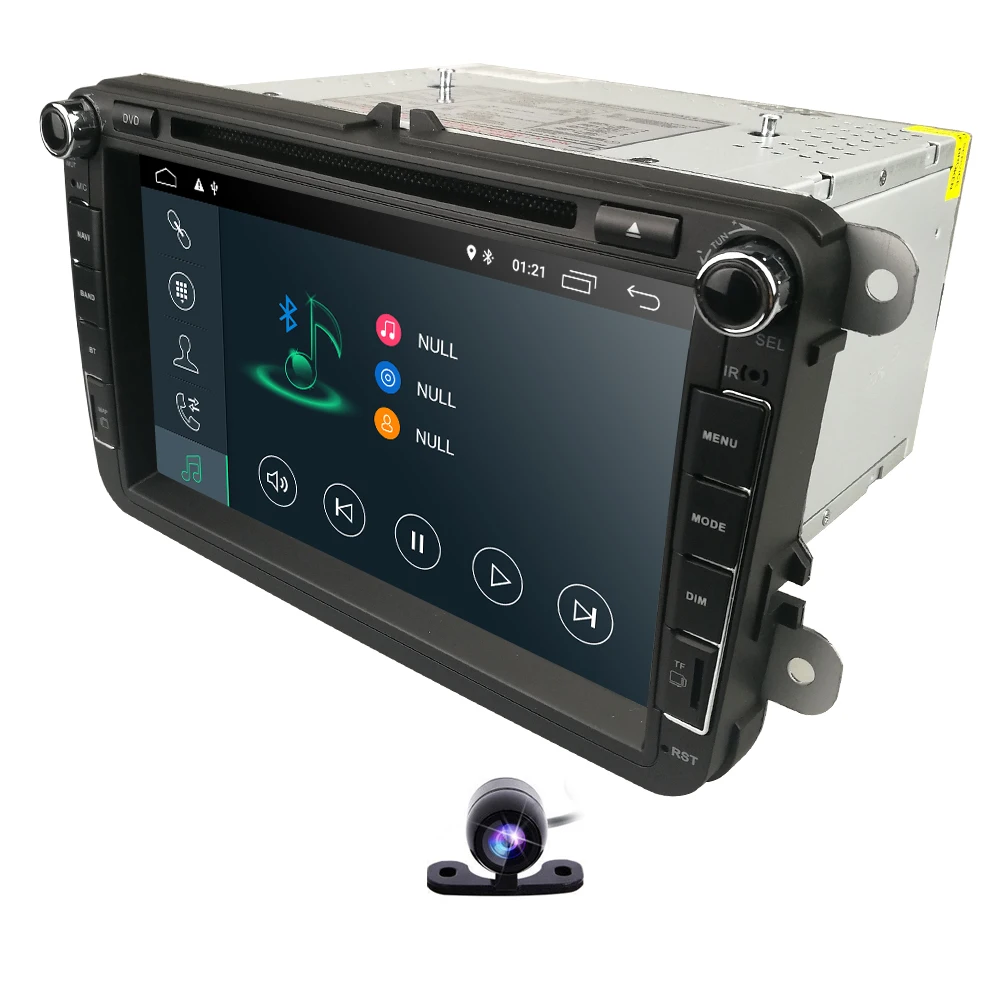 Flash Deal IPS screen Car DVD player Android 9.0 For  V W Golf V 2003-2008 Tiguan Skoda Fabia Rapid Seat Leo Skoda EQ OBD2 TPMS DAB Camera 4