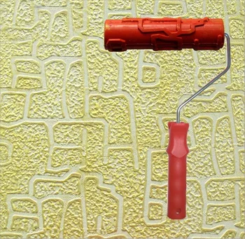 

Wall painting tool patterned roller for wall decoration 7 inch rubber embossed roller no .113