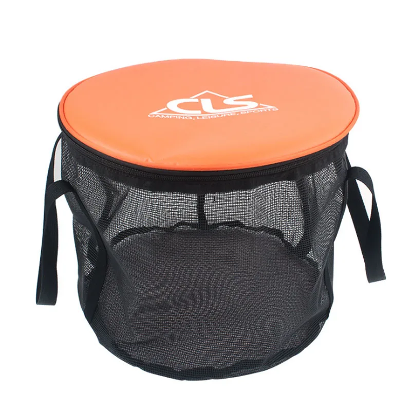30L nuevo cubo plegable al aire libre doble drenaje cesta de lavado lavavajillas cubo camping telescópica pesca barril bolsa de artes de pesca