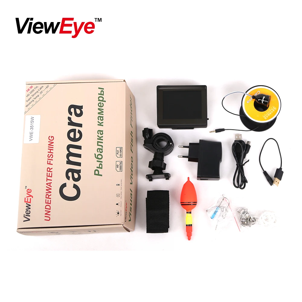 Оригинальный ViewEye VWE 3515W видео рыболокатор 1000TVL широкоугольная рыболовная камера