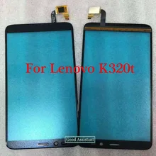 Высокое качество Черный 5,7 дюймов для lenovo K320t сенсорный экран дигитайзер стеклянная панель Датчик запасная часть+ номер отслеживания