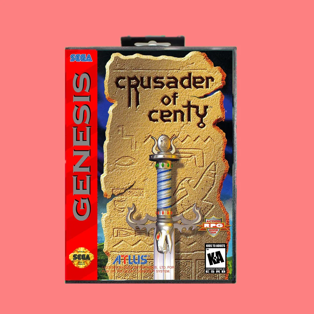 

Crusader of Centy 16 Bit MD Game Card Include Retail Box For Sega Genesis & Mega Drive