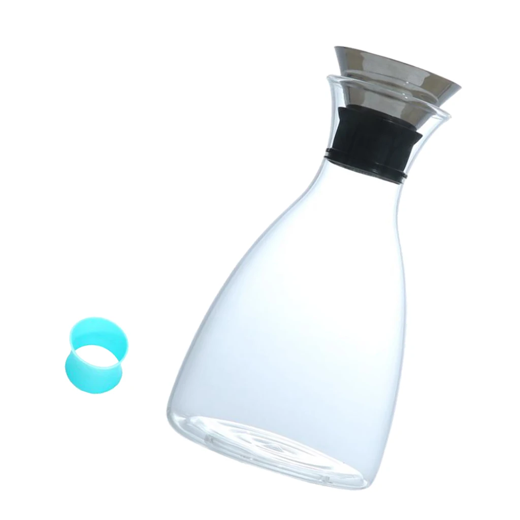 Clear Glass Bottle Heat Resistant Pitcher Teapot Water Juice Beverage Flower Tea Jugs Drinkware Teapot