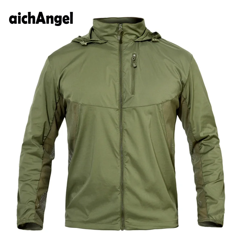Men Thin Elastic Breathable Tactical Jackets Sun & UV Protection