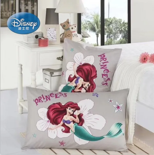 Наволочки disney Lilio Stitch Mc queen, 2 шт., наволочки с рисунком Микки, Минни, принцессы, наволочки, декоративные наволочки 48x74 см - Цвет: mermaid