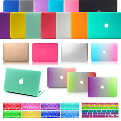 

3pcs /Matt Hard Case Crystal See Through Glossy Cover + Keyboard Skin + Screen Protection For 15" Macbook Air Retina Pro