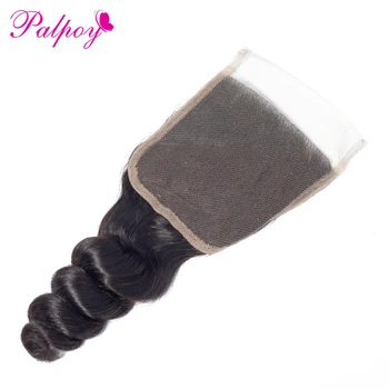 

Abdo Peruvian Loose Wave Remy Hair Lace Closure Hair Natural Color 8"-20" 100% Human Hair 130% Density Hair Free Shipping