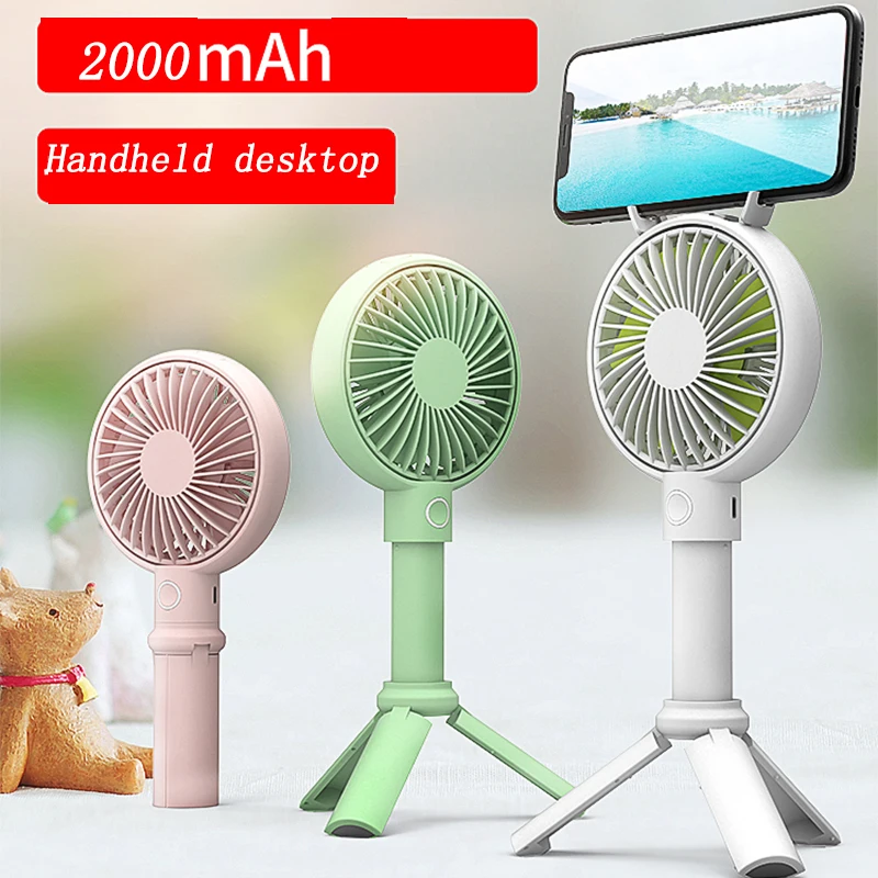 

Basix tripod USB Fan Cooler Portable 3 Speed Adjustable Mini Handheld Fan Rechargeable Handy Small Desk Desktop USB Cooling Fan