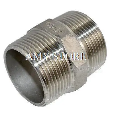 Ниппель 2 &quotMale x 2&quot Male 304 нержавеющая сталь Резьбовая труба фитинг NPT |