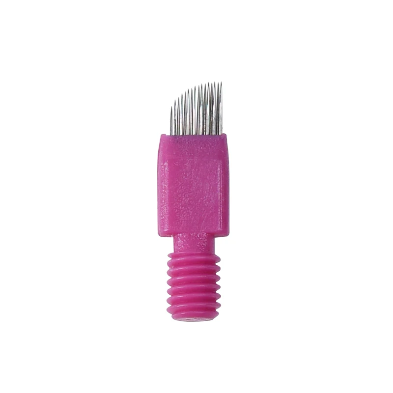 

2 row 15pins Microblading Blade Tattoo Needles Permanent Makeup Eyebrow Embroidery Blade For 3D Microblading Manual Tattoo Pen